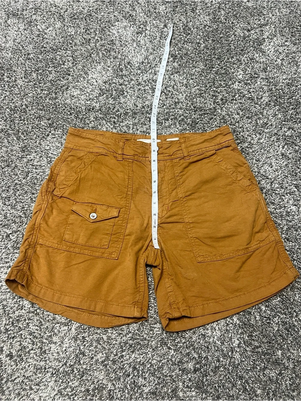 Anthropologie The Wanderer Mustard Brown Shorts Size 27 Cargo Shorts - Picture 5 of 7